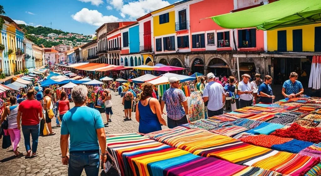 Uma Variedade de Lojas e Produtos Locais